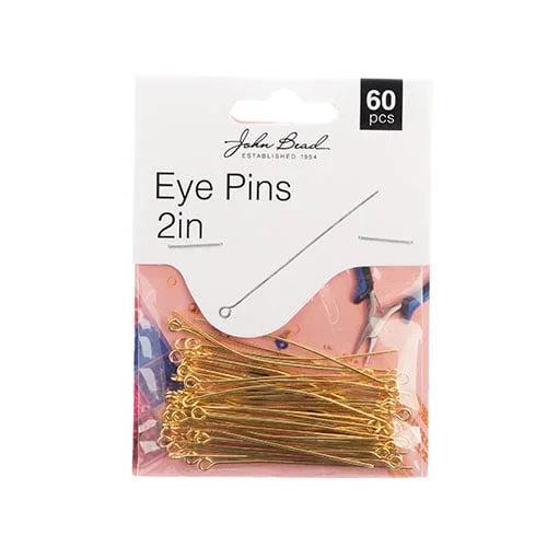 Eye Pins 2in 20ga(0.032) Gold 60pcs