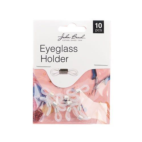 Eyeglass Holder Findings – Silver Color – 10 Pieces | The Pink Bead Shop Canada