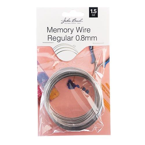 Must Have Findings Regular Memory Wire 6cm (2.36”) 0.8mm | The Pink Bead Shop Canada