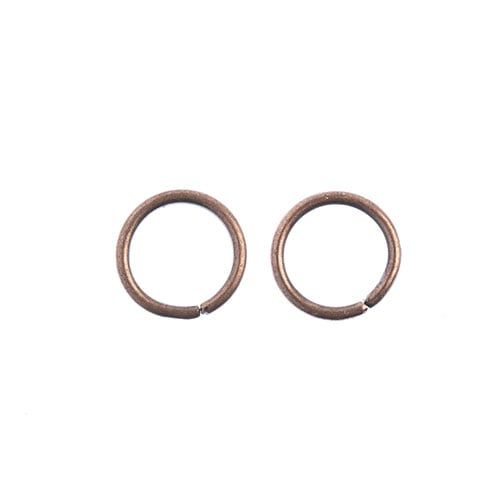 Antique Copper Jump Rings – 8mm – 118 Pieces | The Pink Bead Shop Canada