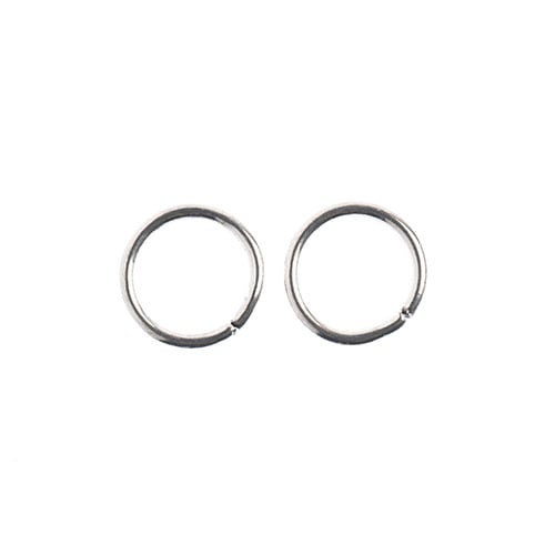 Must Have Findings Jump Ring Round 8MM Antique Silver 118pcs | The Pink Bead Shop Canada