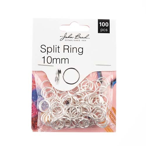 Must Have Findings Split Ring 10MM Silver 100pcs | The Pink Bead Shop Canada