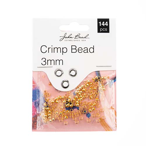 Must Have Findings Crimp Beads 3MM 144pcs Gold Silver Antique Copper | The Pink Bead Shop Canada