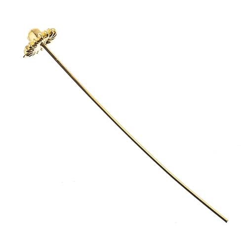 Must Have Findings Head Pins Fancy 2IN Gold 6pcs | The Pink Bead Shop Canada