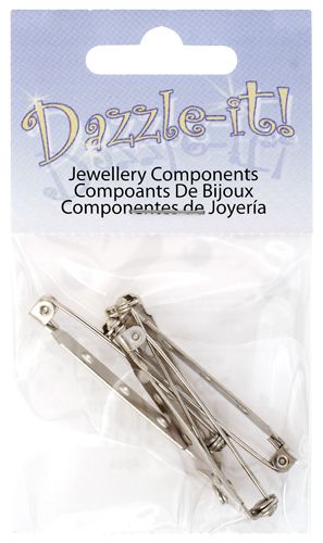 Bar Pins 1.5in Silver – 4pcs | The Pink Bead Shop Canada