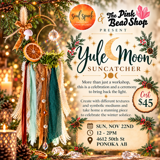 Yule Moon Suncatcher Workshop with Andrea