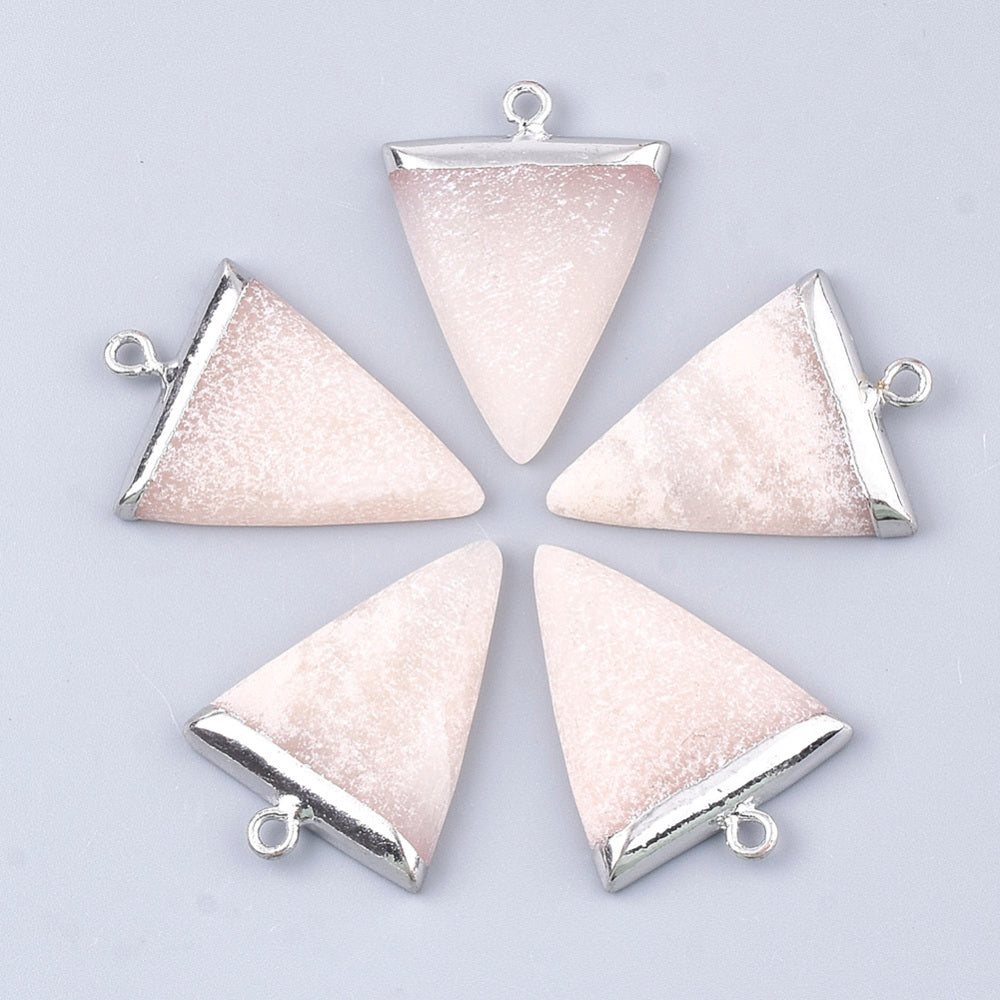 Triangle Gemstone Pendants