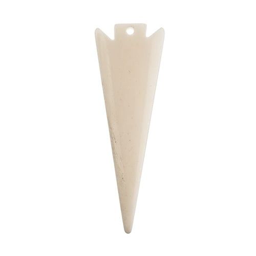 Handmade Bone Arrowhead Pendant 79x25mm – 1 Piece | The Pink Bead Shop Canada