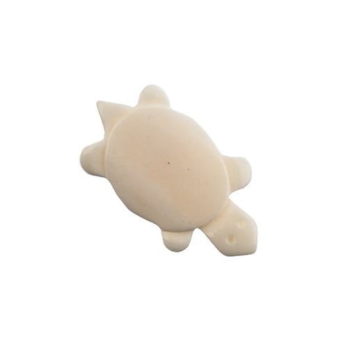 Hand-Carved Bone Turtle Pendant 45x23mm | The Pink Bead Shop Canada