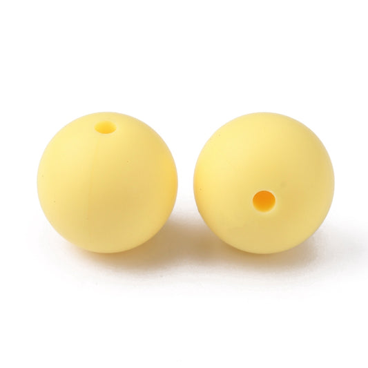 Champagne Gold Silicone Beads 15mm