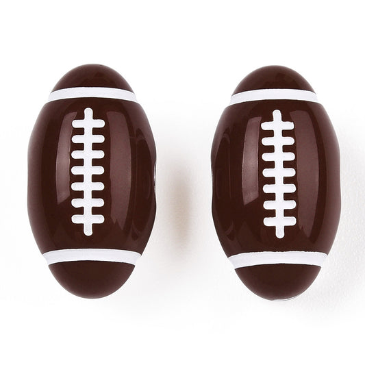 Football Craft Style Acrylic Beads Bulk