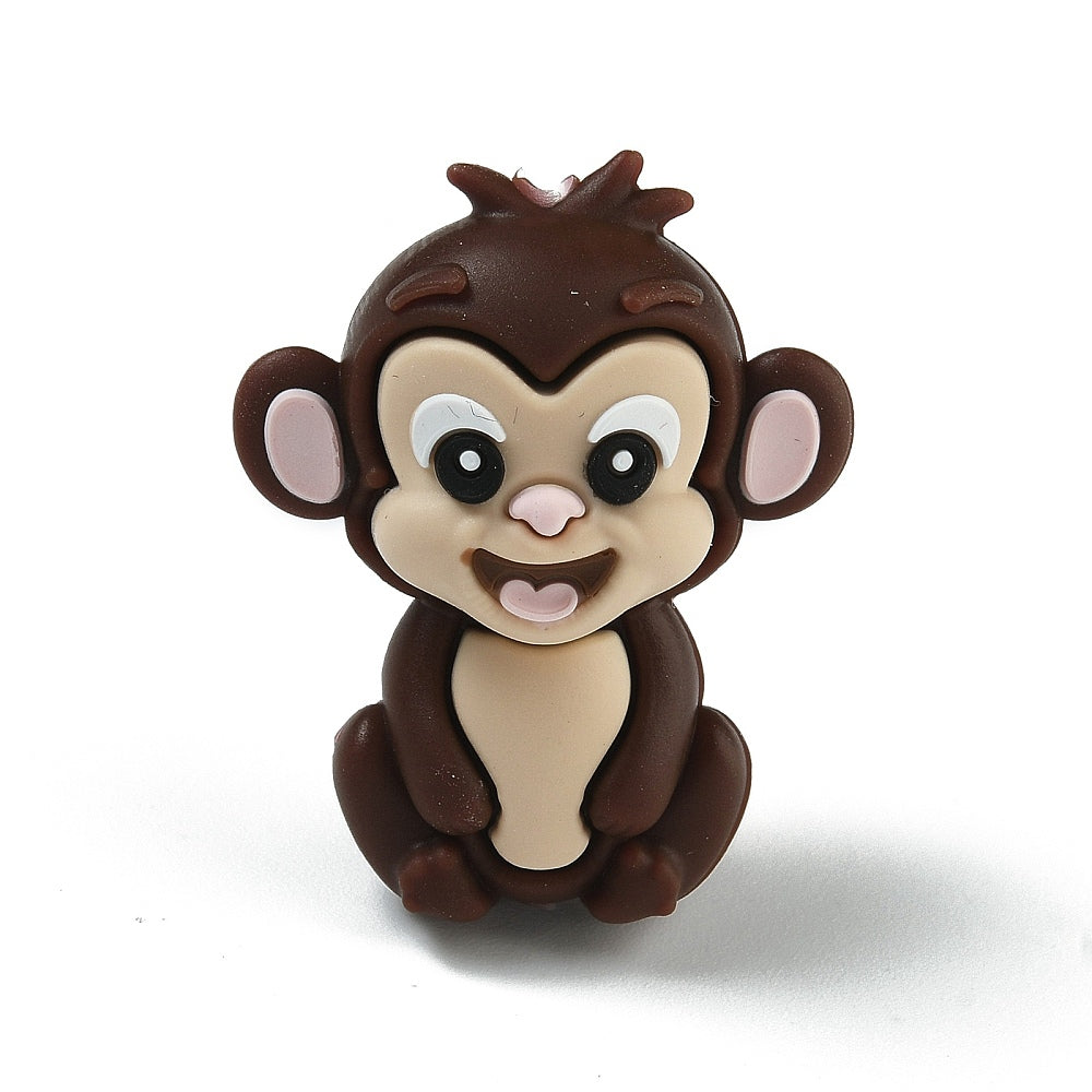 Monkey Silicone Focal Beads