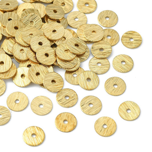 Brass Spacer Beads Heishi Disc 100 Pieces