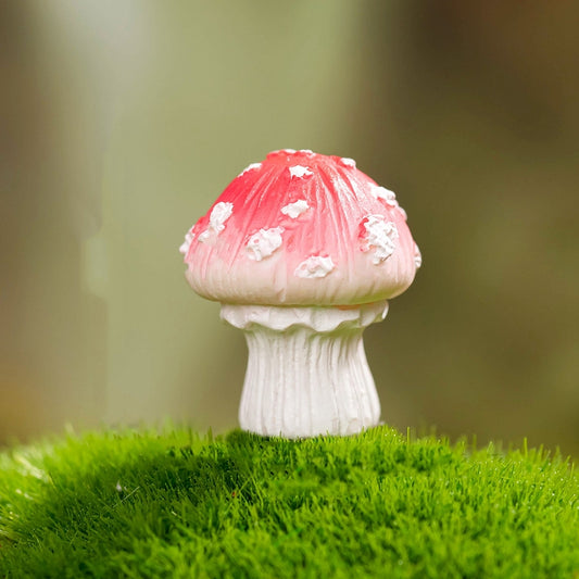 Resin Mushroom Miniature Ornaments, for Fairy Gardens