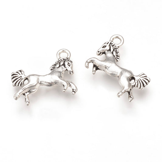 Tibetan Style Alloy Horse Charm 4Pack