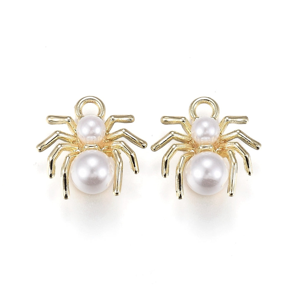 Alloy Spider Acrylic Pendants  2 Pack The Pink Bead Shop