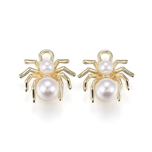 Alloy Spider Acrylic Pendants  2 Pack The Pink Bead Shop