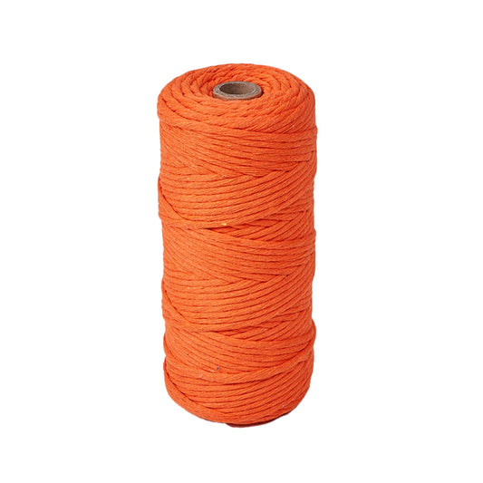 Cotton Macrame Cord 3mm Orange