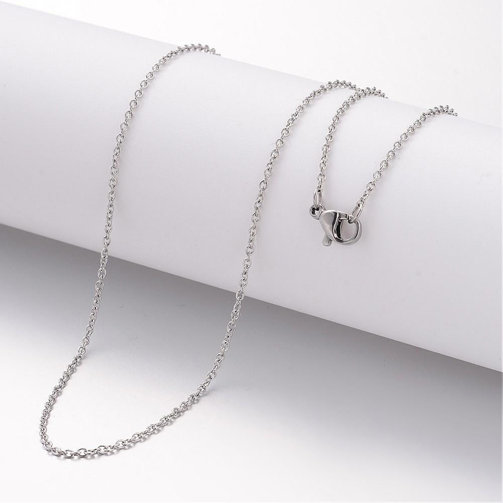 304 Stainless Steel Necklace Cable Chain w Lobster Clasp