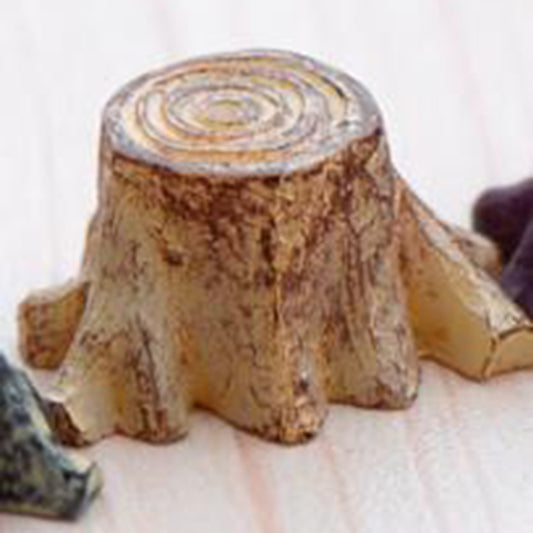 Mini Resin Stumps, Dollhouse Garden Decorations, BurlyWood Size: about 15mm wide, 15mm long, 10mm high.