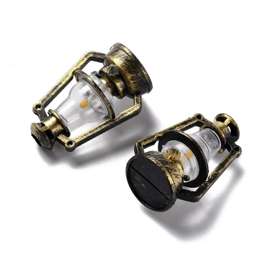 Creative Mini Resin Oil Lamp, for Fairy Garden Accessories