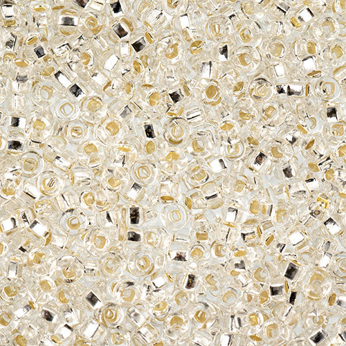 Czech Seed Beads John Bead apx 24g Vial 8/0 Crystal S/L 0092