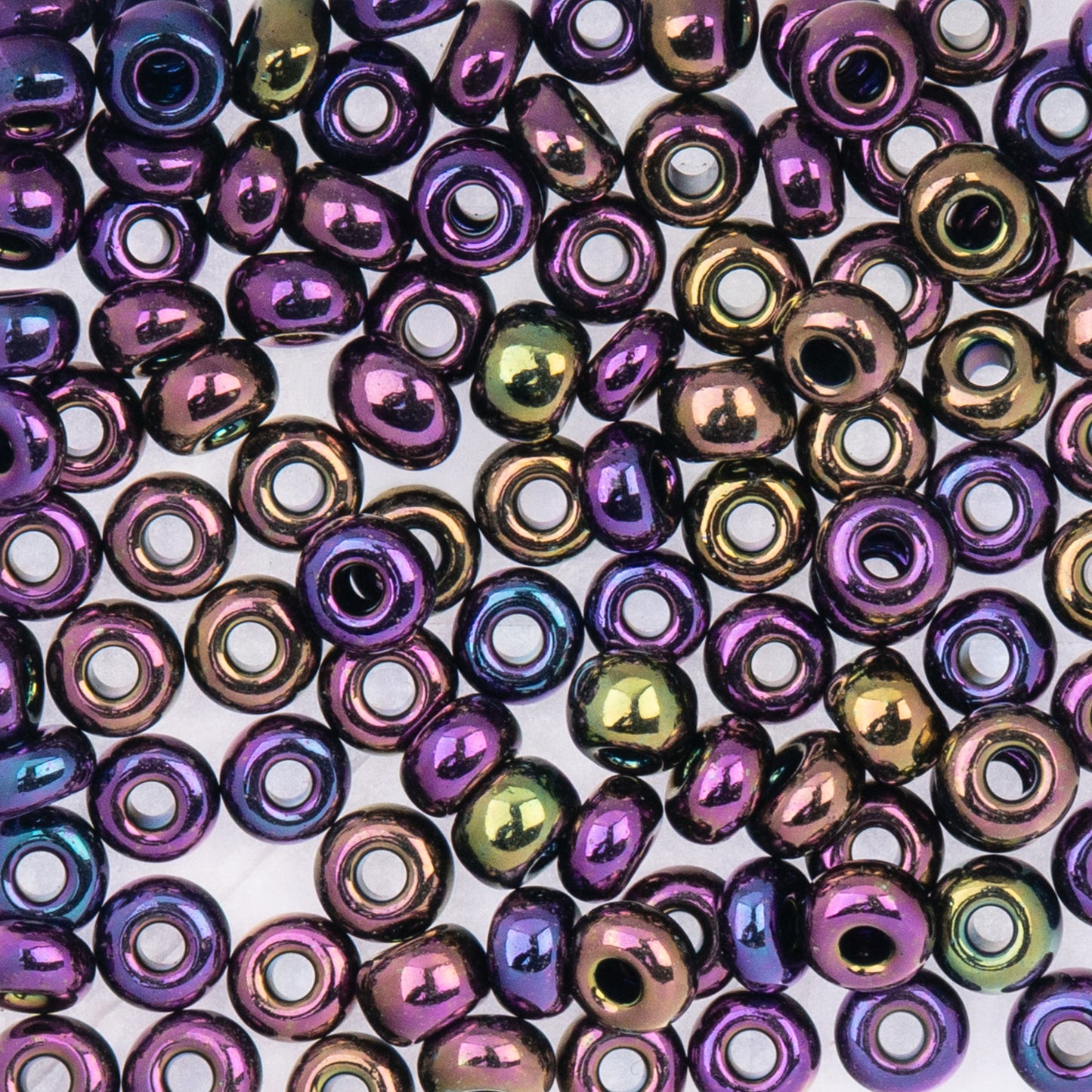 Czech Seed Beads Size 2/0 Opaque Purple Iris – Approx. 20g Vial | The Pink Bead Shop Canada