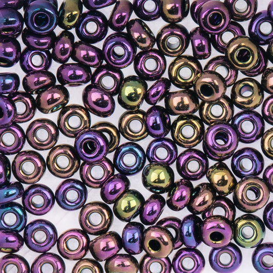 Czech Seed Beads Size 2/0 Opaque Purple Iris – Approx. 20g Vial | The Pink Bead Shop Canada