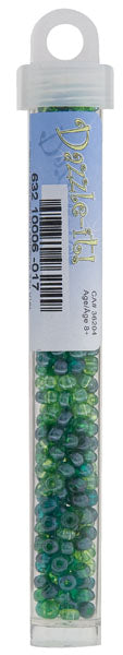 Czech Seed Beads Size 6/0 Seagreen Luster Mix – Approx. 22g Vial | The Pink Bead Shop Canada