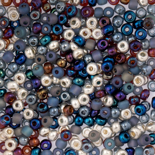 Czech Seed Beads 6/0 Smoke Mix – 22 Gram Vial | The Pink Bead Shop Canada
