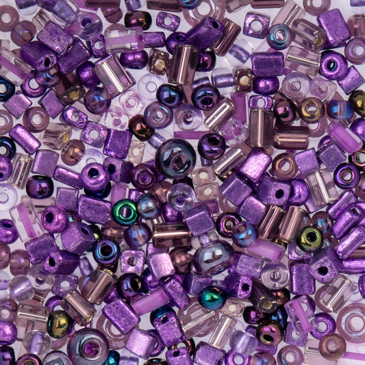 Czech Seed Beads 6/0 Wild Grapes Montage Assortment 22 Gram Vial | The Pink Bead Shop Canada