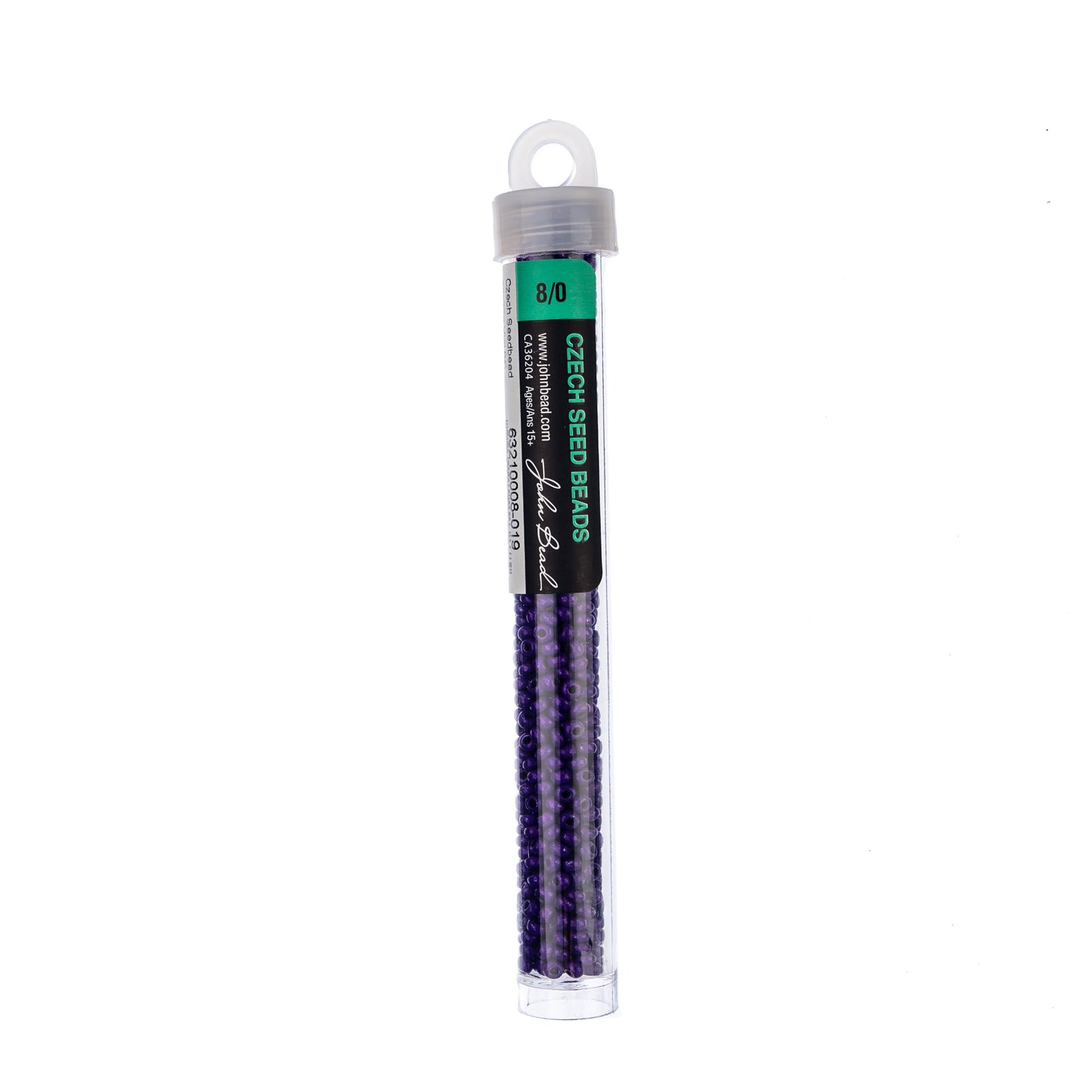 Czech Seed Beads 8/0 – Terra Intensive Purple (22g Vial) | The Pink Bead Shop Canada