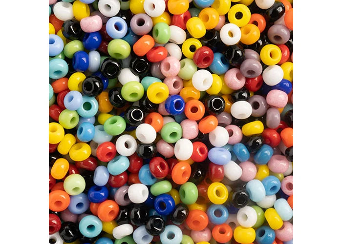 Czech Seed Beads 22g vial size 10 asst colors