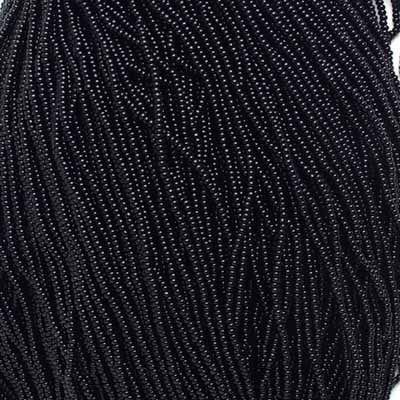 Czech Seed Bead 11/0 Opaque Black Hank – Approx. 18g | The Pink Bead Shop Canada