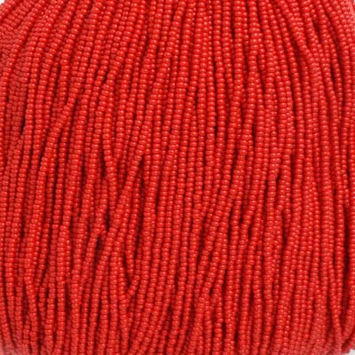 Czech Seed Bead 11/0 Opaque Medium Red