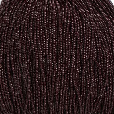Czech Seed Bead 11/0 Opaque Dark Brown Hank – Approx. 18g | The Pink Bead Shop Canada