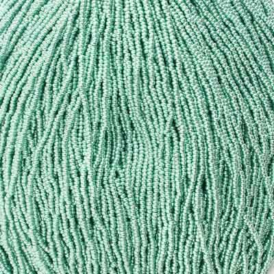 Czech Seed Beads 11/0 Metallic Green 18 Gram Hank | The Pink Bead Shop Canada