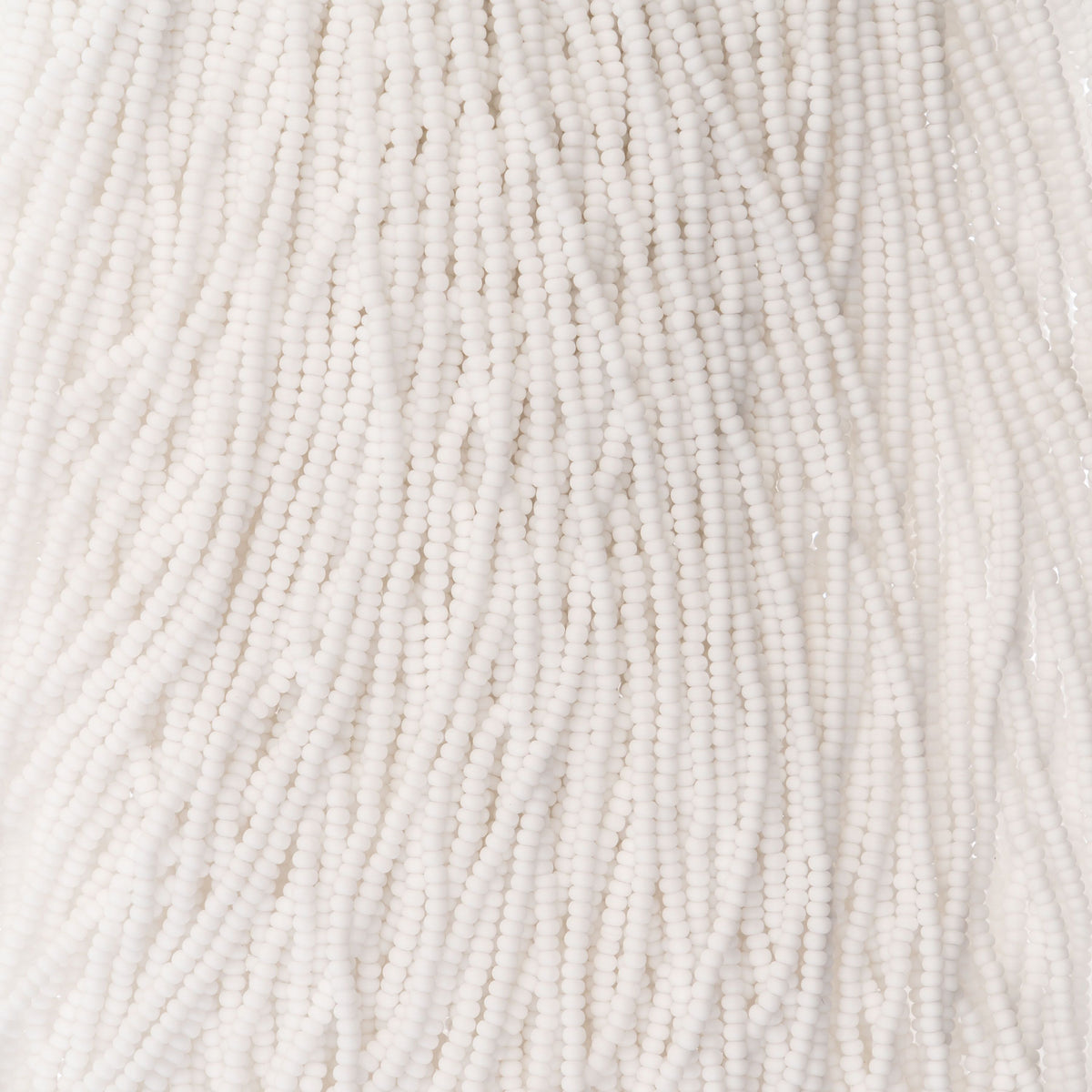 Czech Seed Beads Size 11/0 Opaque White Matte Hanks | The Pink Bead Shop Canada