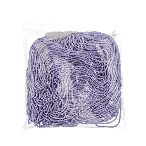 Czech Seed Beads 11/0 PermaLux Dyed Chalk Lavender Matt Strung 41GRMS