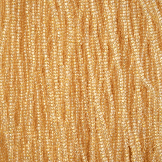Czech Seed Bead 11/0 Crystal Luster Beige Strung