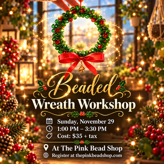 Christmas Beaded Wreath Workshop with Angela