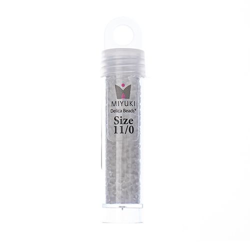 Miyuki Delica Size 11/0 Seed Beads – Chalk White – 5.2g Vial | The Pink Bead Shop Canada