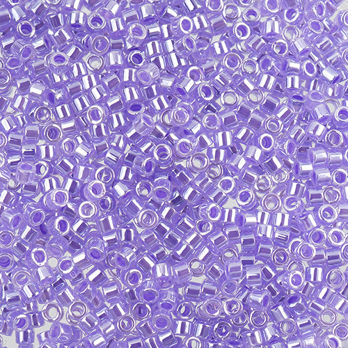 Miyuki Delica 11/0 5.2g Vial Crystal Purple Ceylon Lined-Dyed 0249V