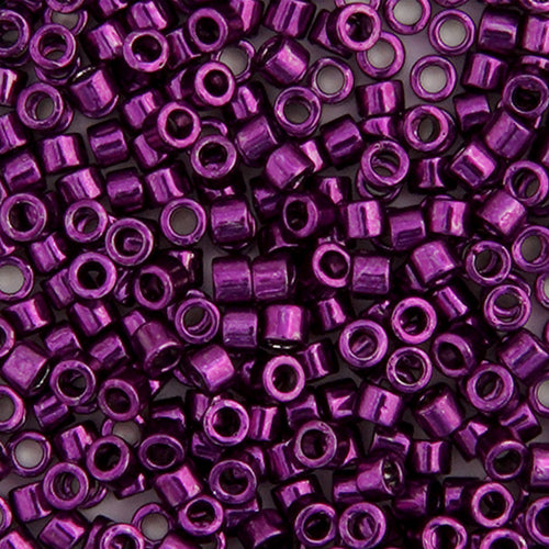 Miyuki Delica 11/0 5.2g Vial Dark Magenta Opaque Nickel Plated 0463V