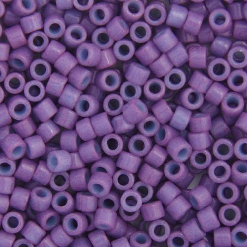 Miyuki Delica Size 11/0 Seed Beads – Lavender Dyed – 5.2g Vial | The Pink Bead Shop Canada
