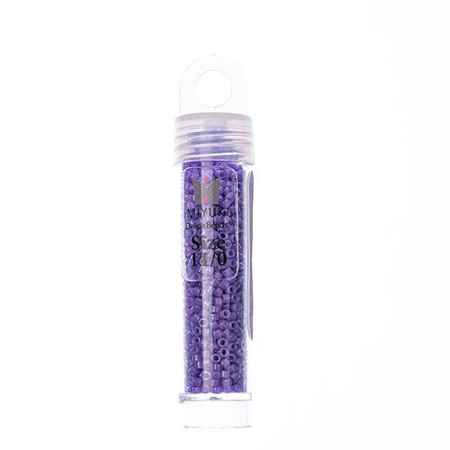 Miyuki Delica Size 11/0 Seed Beads – Bright Purple Dyed – 5.2g Vial | The Pink Bead Shop Canada