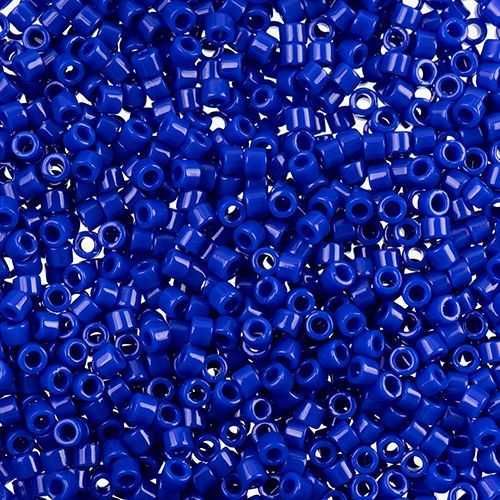 Miyuki Delica Size 11/0 Seed Beads – Opaque Cobalt Blue – 5.2g Vial | The Pink Bead Shop Canada
