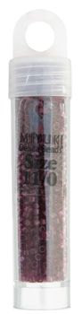 Miyuki Delica Size 11/0 Seed Beads – Red Wine Transparent Dyed – 5.2g Vial | The Pink Bead Shop Canada