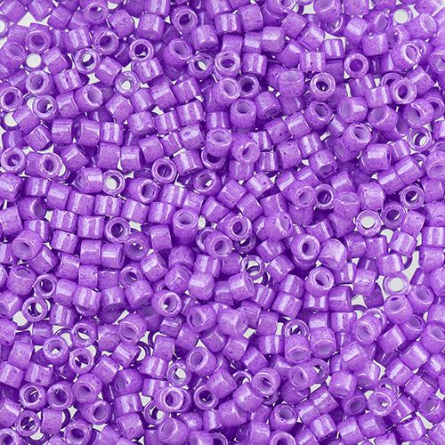 Miyuki Delica Size 11/0 Seed Beads – Violet Opaque Dyed – 5.2g Vial | The Pink Bead Shop Canada