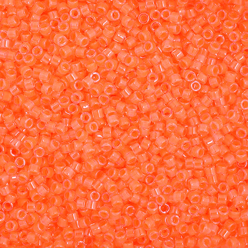 Miyuki Delica John Bead 11/0 5.2g Vial Light Orange Luminous Neon Color 2033v